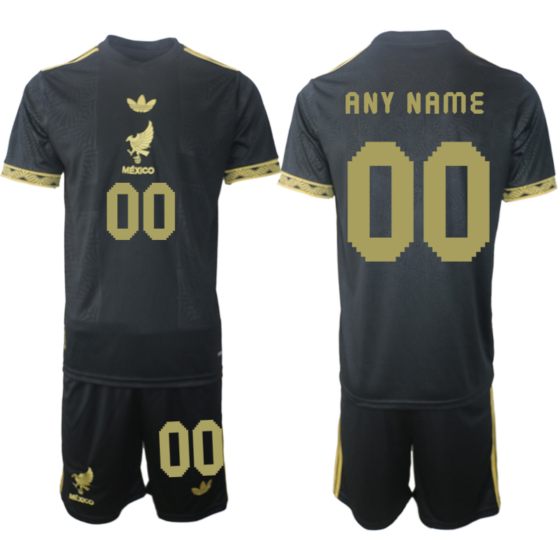 Men 2025-2026 National Team Season Mexico Black customized Soccer Jersey